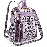 Montana West Wrangler Convertible Backpack Purse for Women Western Aztec Backpack Travel Bags WG213-9110LPP