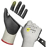 High Level Cut Resistant Work Gloves for High Risk Work, ANSI A7 Cutting Gloves with Reinforced Thumb, Used for WoodWorking, Construction, Non Slip, Durable, Breathable & Cool, L, 1 pair, PR3727
