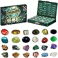 Crystal Advent Calendar 2024,24 Days Christmas Countdown Calendar Gifts for Kids,Stone Learning Collection with Unique Crystal and Rocks for Adults Teens