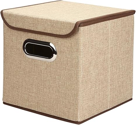 Amazon Natbasics カラーボックス 収納ボックス ふた付き フタ付き収納ボックス 幅25 奥行25 高さ25 一個売り カーキ 収納 ケース ボックス オンライン通販