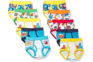 Sesame Street boys Underwear With Favorites Like Elmo, Cookie Monster & Big Bird in Sizes 18m, 2/3t, 4t