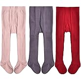 EPEIUS Baby Girls Tights Cable Knit Leggings Stockings Cotton Pantyhose for Newborn Infants Toddlers 3/6 Pack