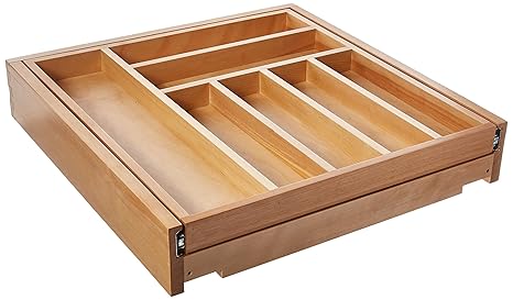 Rev A Shelf Tiered Cutlery Only Drawer Organizers Natural Amazon