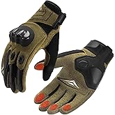 ROCKBROS Motorcycle Gloves & Mountain Bike Gloves for Men Women with Touchscreen & Dual-Layer Carbon Fiber Armor for Motorcross Racing Dirt Bike, Climbing, Racing,Skiing,Work