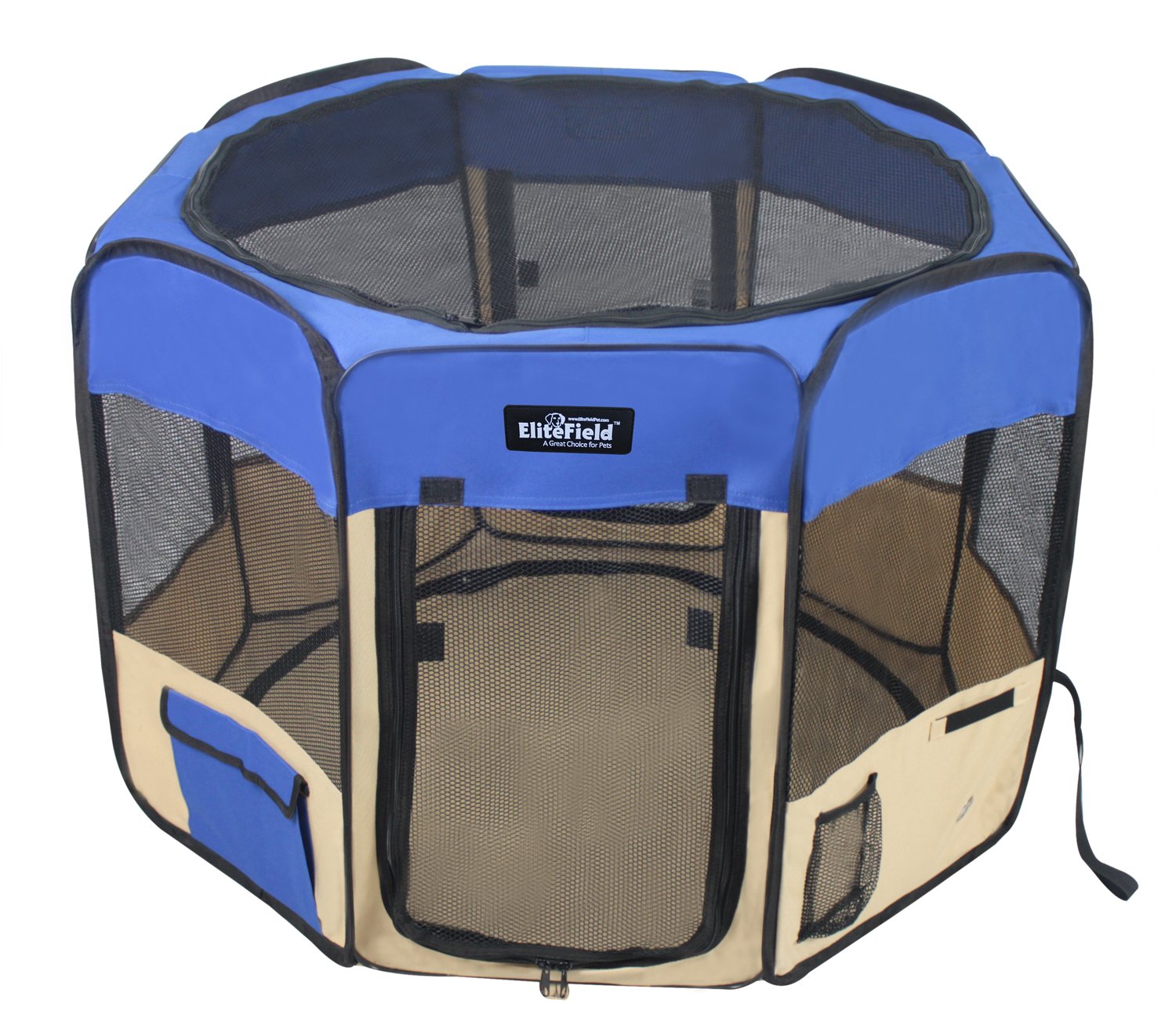 EliteField 2-Door Soft Pet Playpen, Exercise Pen, Multiple Sizes and Colors Available for Dogs, Cats and Other Pets