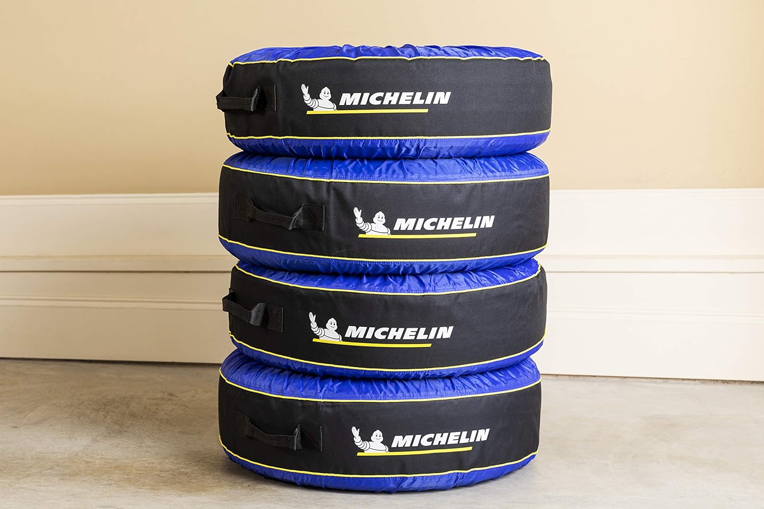 Kurgo K Michelin 80 Reifenabdeckungen Und Reifentaschen 4 Stuck Schwarz Blau Set Of 4 Amazon De Auto