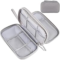Portable Electronics Travel Organizer with Double Layer Design, Waterproof Electronic Organizer to Hold USB Flash Drive, Cord