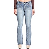 YMI Womens YMI Jeans Women's Heavy Stitch Mid Rise Bootcut Stud Jeans