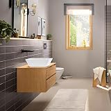 Hansgrohe Rebris E Basin Mixer Tap Concealed Wall Mount 20cm Matt Black view 4