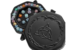 Soar Forge Dice Tray for DND and RPG - Premium Celtic Knot and Dragon Design - Perfect Rolling Tray to Protect Dice for D&D - Compatible with Dungeons and Dragons and Other RPG