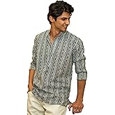 SHASAK Clothing Indian Kurta for Men - Grey Short Kurta in Indian Style, Perfect for Weddings and Casual Events