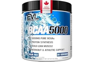 BCAA Powder | 5G Branched Chain Amino Acids per serving | Protein Synthesis, Muscle Building, Workout Support | 2:1:1 Ratio B