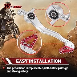 WOOSTAR CNC Rear Brake Arm Foot Pedal Lever