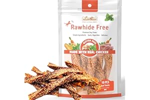 LuvChew Beef Dog Chew Twist Sticks, Puffed Human Grade Beef Dog Treat Sticks, Rawhide Alternative, Easy to Digest 10pcs/Pack
