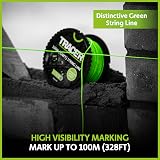 Tracer 100m String Line High Visibility Rotating Spool with Integrated Handle view 3