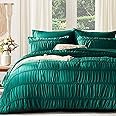 Amazon.com: UNILIBRA King Size Comforter Sets 7 Piece, Boho Emerald ...
