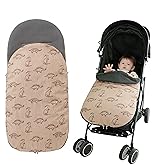 Baby Stroller Sleep Sack, Waterproof Oxford Fabric, Thermal Fleece & Silk Cotton Filling, Easy Detachable & Washable, Fits Kids Under 85cm