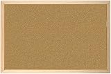 REQUISITE NEEDS Cork Board 40cm x 60cm Natural Wooden Frame with Pins view 2