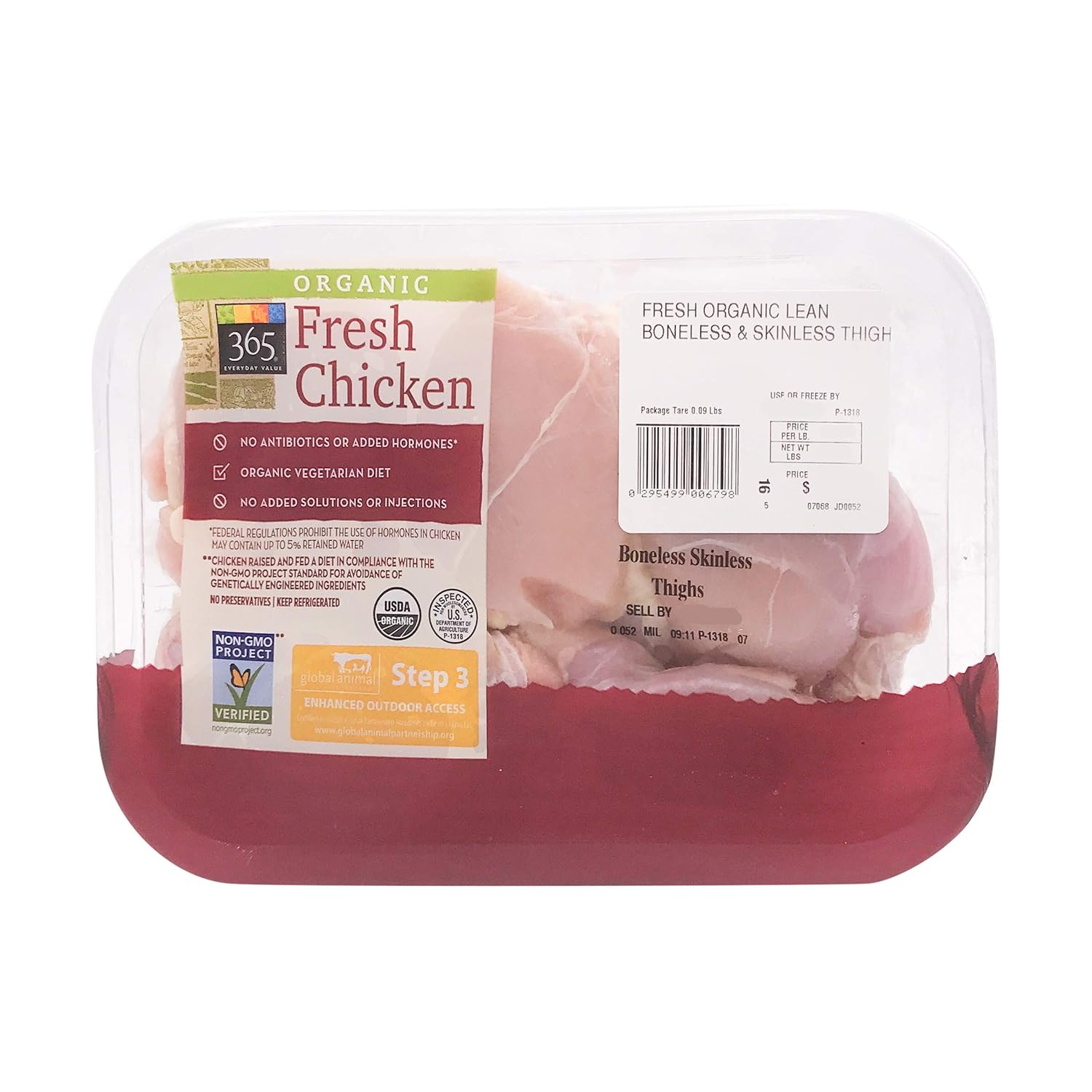 365 Everyday Value Prepacked Boneless Skinless Organic Chicken Thigh (Step 3)