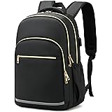 Bluboon Backpack for Women 15.6 Inch Laptop Bookbag College Backpack bag Compartment Daypack for Business Travel with USB Cha