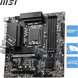 MSI PRO B760M-A WIFI DDR4 Motherboard Micro-ATX LGA 1700 Intel 14th 13th 12th view 3