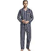 TONY AND CANDICE Men’s Flannel Pajama Set, 100% Cotton Long Sleeve Sleepwear