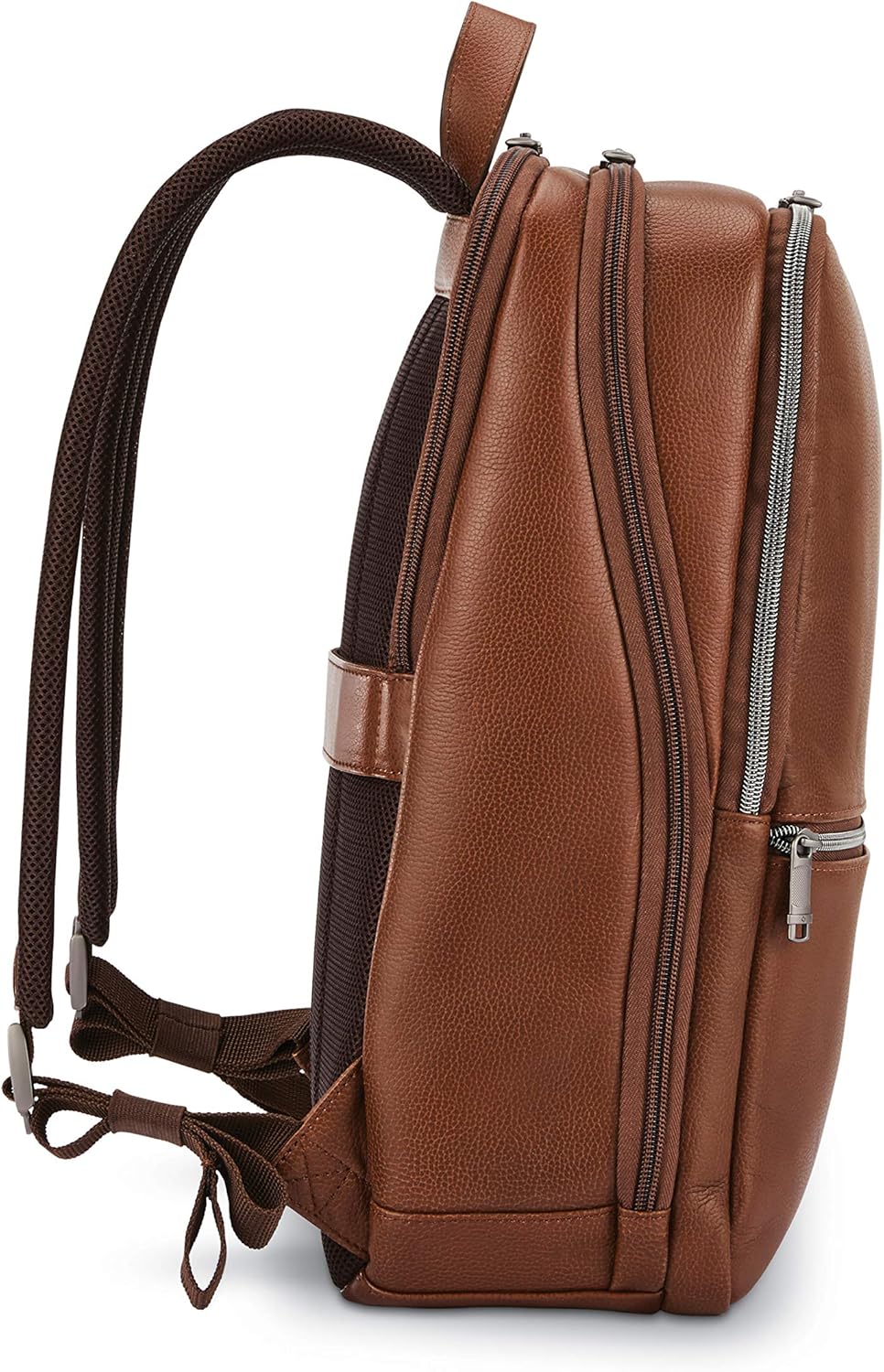  | Samsonite Classic Leather Slim Backpack, Cognac, One Size | Casual Daypacks