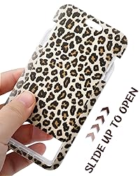 Woanger Set of 3 Leopard Beaded Lanyards for ID