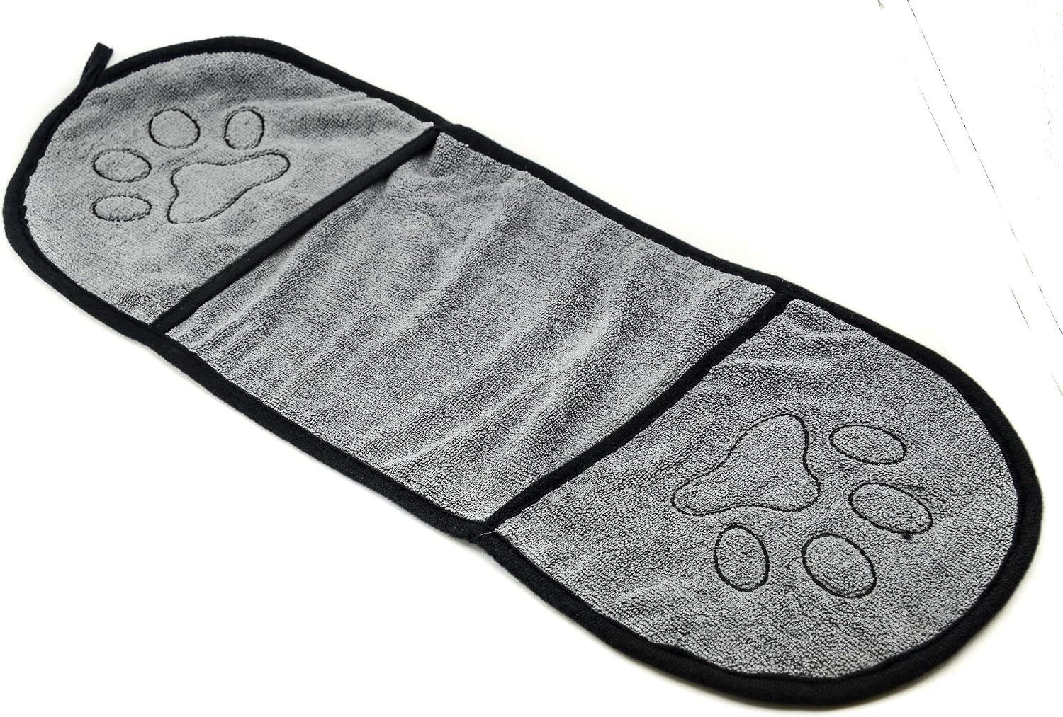 PROtastic Dog bath towel Grey - Microfiber, machine washable quick drying pet towel