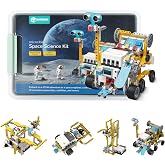 ELECFREAKS microbit Nezha Pro Space Kit (Without Micro:bit) | with Nezha Pro Expansion Board Makecode Learning Projects,microbit Starter Planet X Sensors Kit with Closed Loop Motor