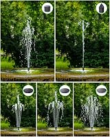 Biling Solar Water Fountain 3.5W for Bird Bath 6 Nozzles DIY Garden Pump view 5