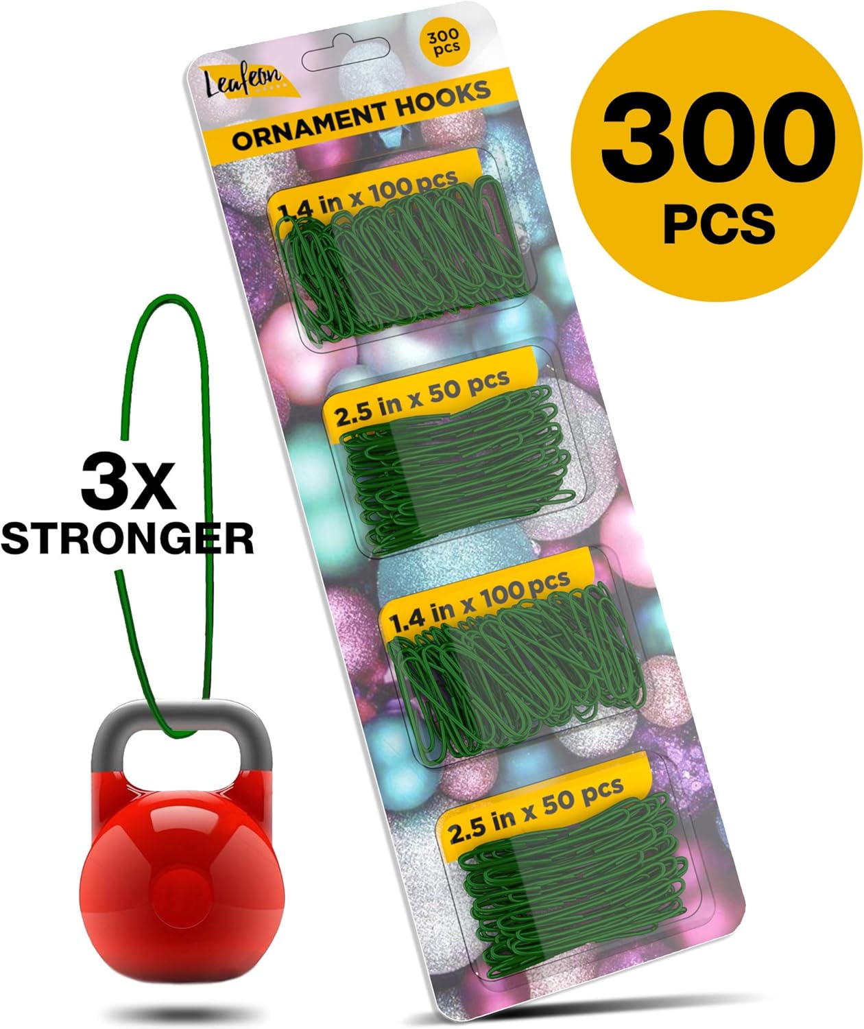 300 Pack Christmas Ornament Hooks for Christmas Tree