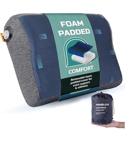 Oreiller Gonflable De Camping - Compact, Léger, Ergonomique - Pour Randonnée, Voyage, Sieste En Voiture