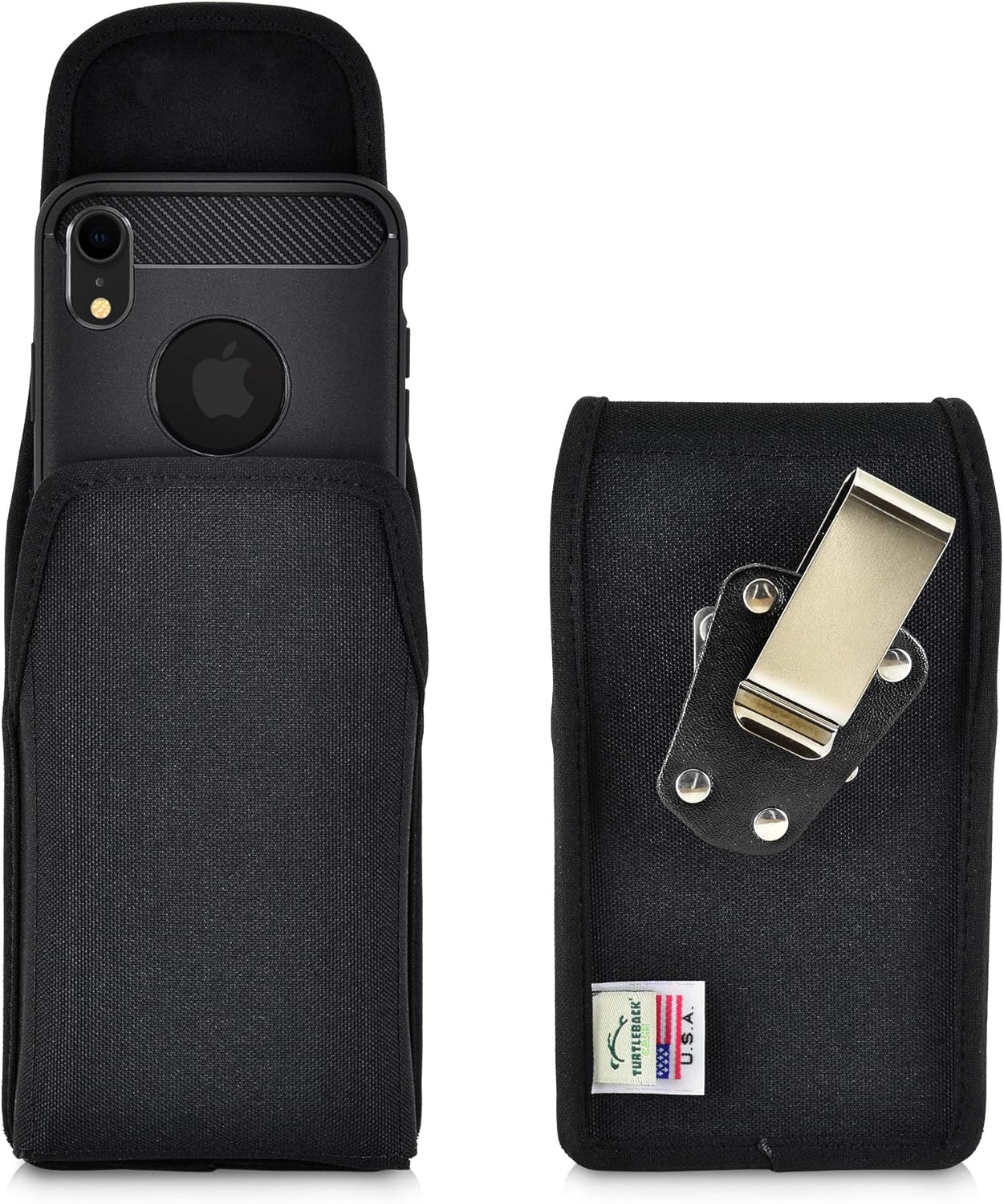 TURTLEBACK Belt Clip Case Designed for iPhone 11 (2019) and iPhone XR (2018) Vertical Holster