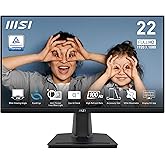 MSI PRO MP225V,22-inch VA 1920 x 1080 (FHD) Computer Monitor, 100Hz, Adaptive-Synch, HDMI, Video Port, VESA Mountable, Tilt, 