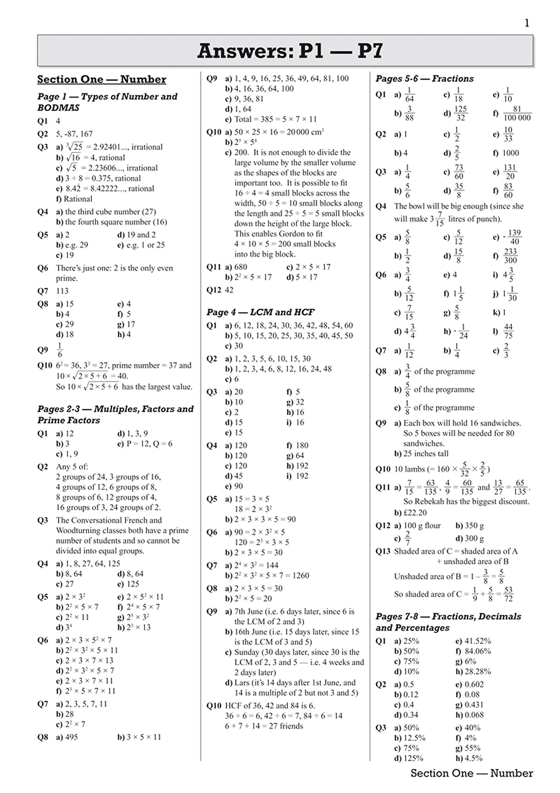 Gcse Maths Ocr Answers For Workbook Higher For The Grade Amazon Com Books