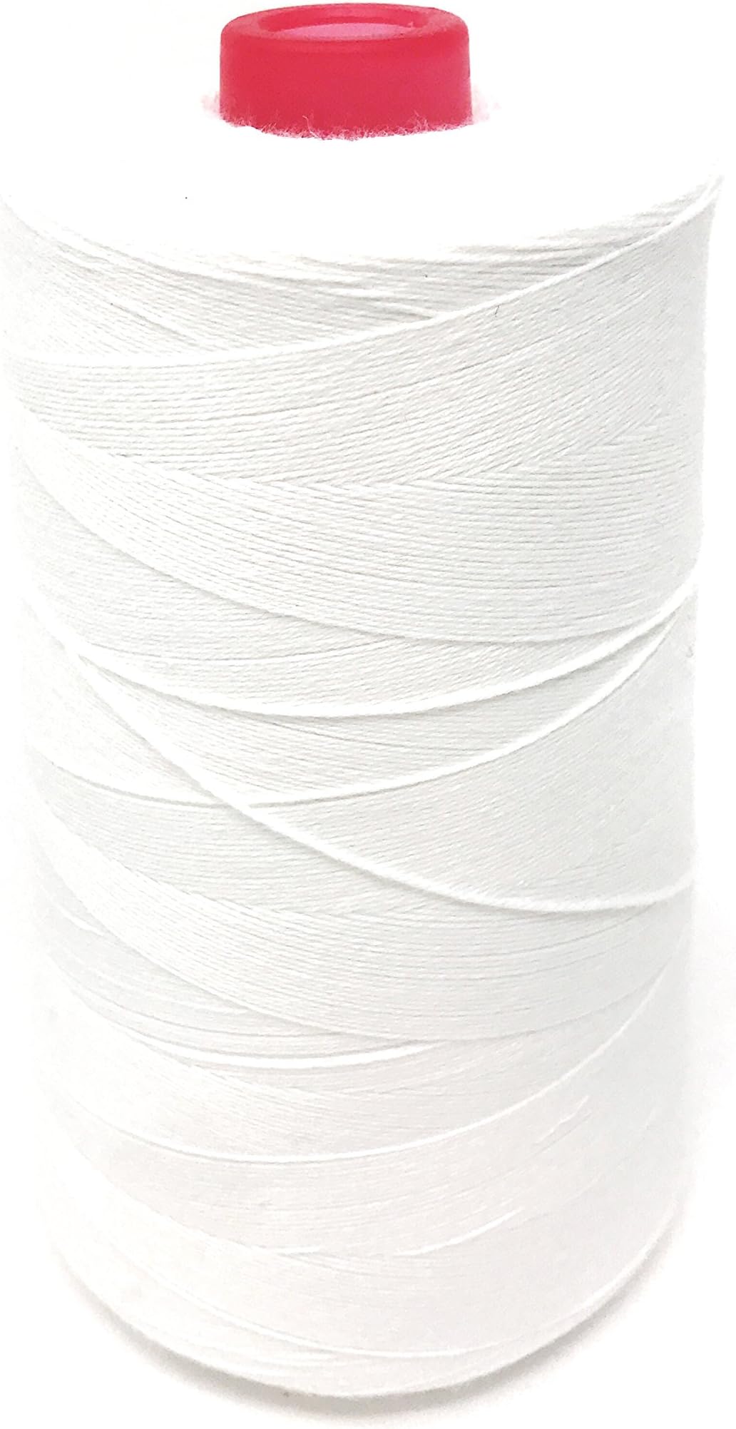 Cotton Craft Thread 3000 metre Cone 0.5mm - Macrame Jewellery, Card Making, tag Strings, fine Crochet (White, 3000 metre Cone)