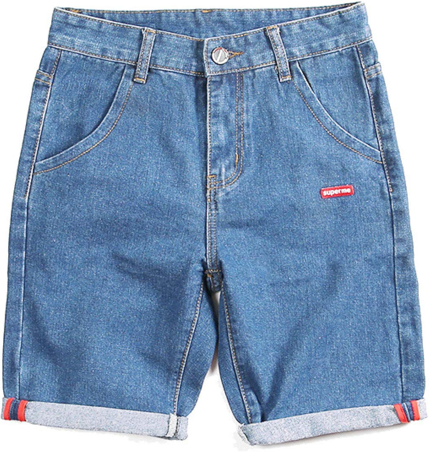 Men's Denim Shorts Spring and Summer New Loose Straight Fashion Denim