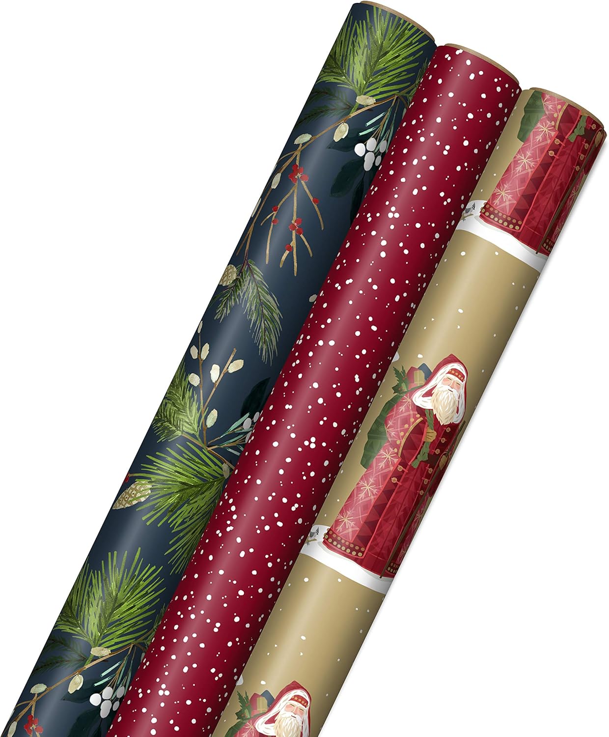 Amazon Hallmark Holiday Wrapping Paper With Cut Lines On Reverse