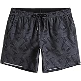 maamgic Mens Running Shorts Workout 6" Marathon Lightweight Quick Dry Gym Shorts with Zip Pocket