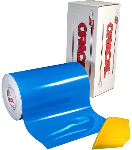 Amazon.com: ORACAL 651 Gloss Azure Blue Permanent Adhesive Craft
