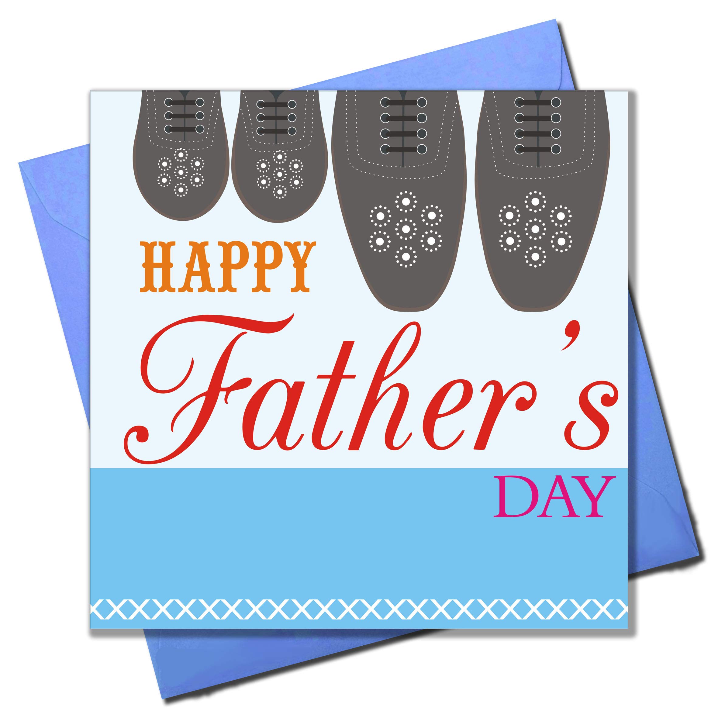 Claire Giles Greeting Cards, Happy Father's Day Card, Our Shoes Design Father's Day Greeting Card