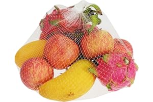Hedume 200 Pack Plastic Mesh Bags, Produce Bags, Mesh Storage Food Bags for Grocery Shopping & Storage of Fruit Vegetable sea