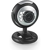 TeckNet C016 USB HD 720P Webcam, 5 MegaPixel, 5G Lens, USB Microphone & 6 LED