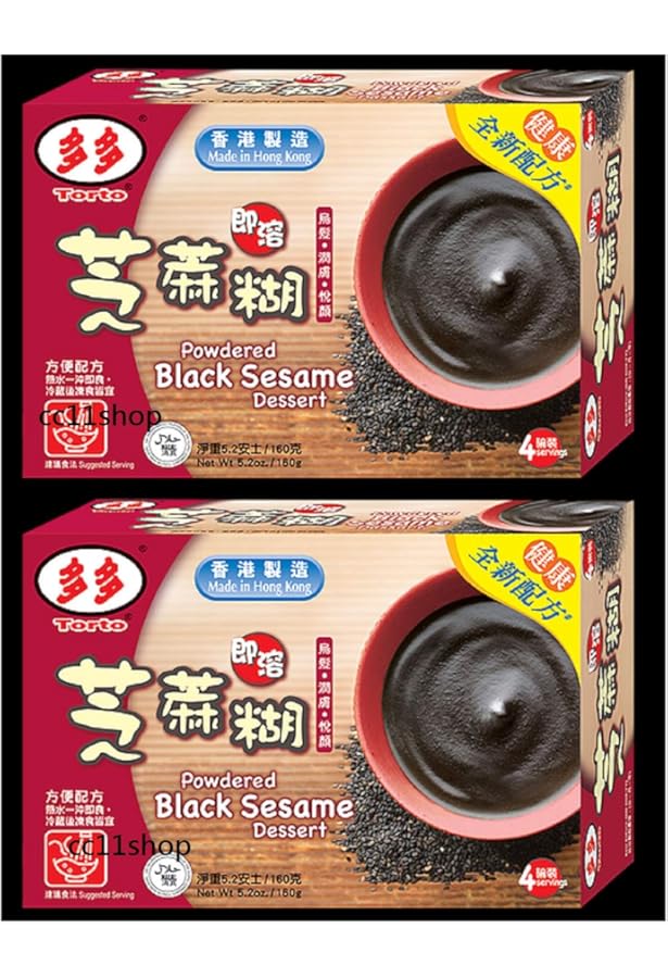 Amazon.com : Torto Instant Powdered Black Sesame Dessert, 1 Box (4