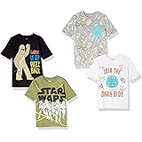 Spotted Zebra Boys' Disney Star Wars Marvel Short-Sleeve T-Shirts