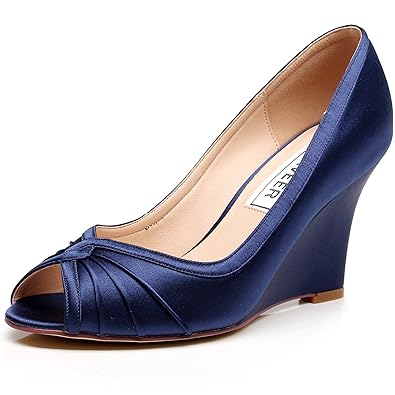 diamante wedge wedding shoes