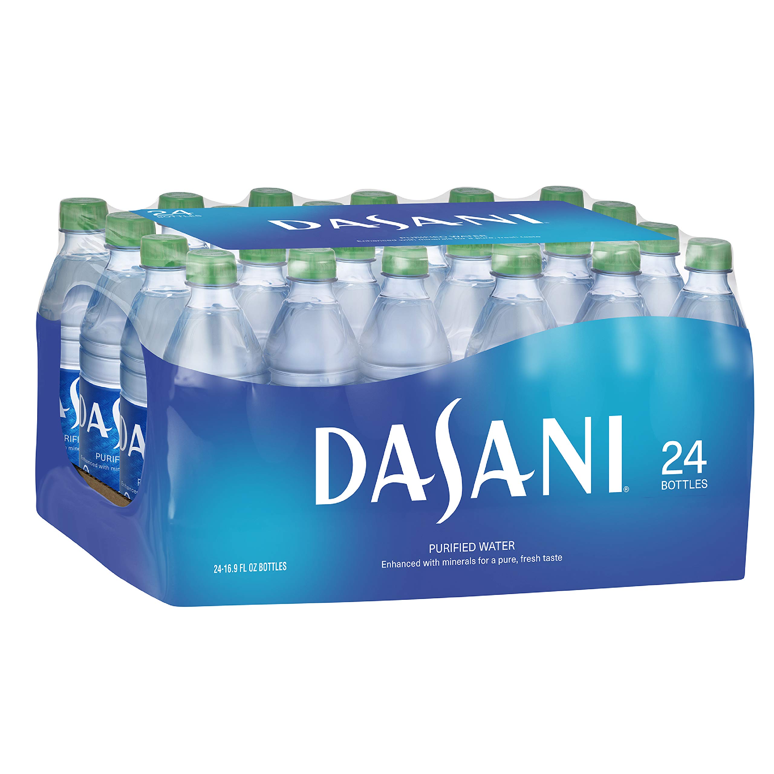 DASANI Purified Water Bottles Enhanced with Minerals, 16.9 fl oz, 24