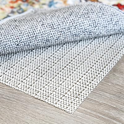 EGOFINE Non Slip Rug Underlay 150x210cm Beige Anti Skid Pad for Wood Floors