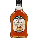 Maple Grove Farms Organic Pure Maple Syrup, Grade A Amber, 8.5 Ounce